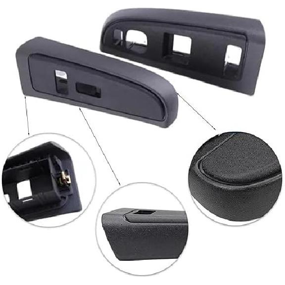 2pcs Car Power Window Switch Cover Bezel Front Left Right Compatible with Chevrolet/Silverado/GMC Sierra 1500 2500 3500 2004-2007 LHD,Power Window