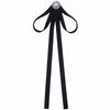 Rhinestone JK Bow Tie Imitation Pearl Cravat Elegant Ribbon Brooches  Student