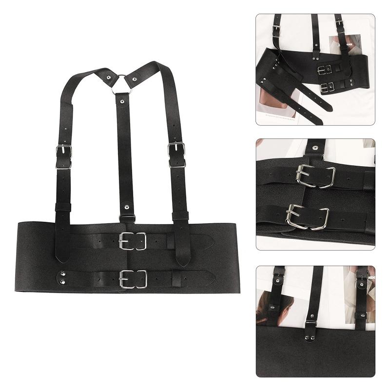 Harness Waist Belt Punk Leather Harness Belt Underbust Corset Top With Strap Leather Suspender Belt Clubwear To Wear Out