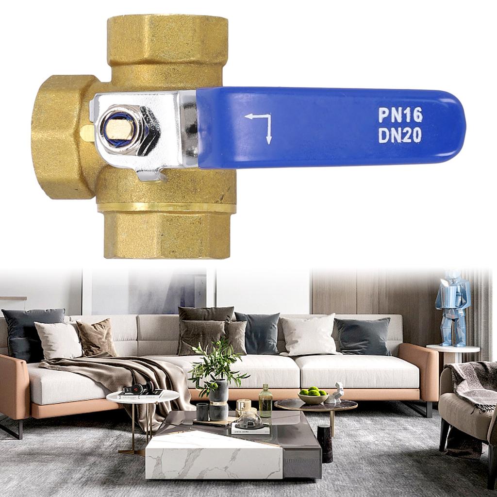 Robinet Sferic cu 3 Căi de 1 Inch Robinet Sferic Robinet Sferic din Cupru Pentru Apă Ulei Gaz
