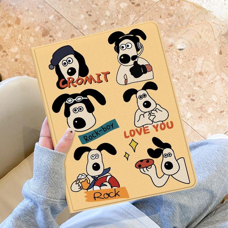 Süße Cartoon Happy Puppy Muster TPU Schutzhülle für Redmi Pad 2022 10,6 Zoll SE 11 Zoll kompatibel mit Xiaomi 6/6pro 5/5pro mit Stifthalter