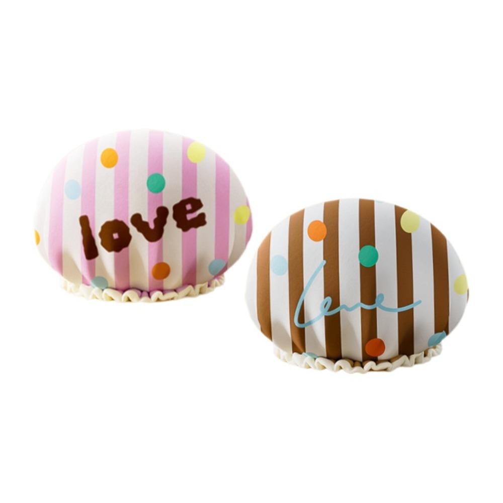 

2 ШТ. Удобная водонепроницаемая шапочка для душа, многоразовая шапочка для волос, практичная шапочка для защиты волос, для душа Style A