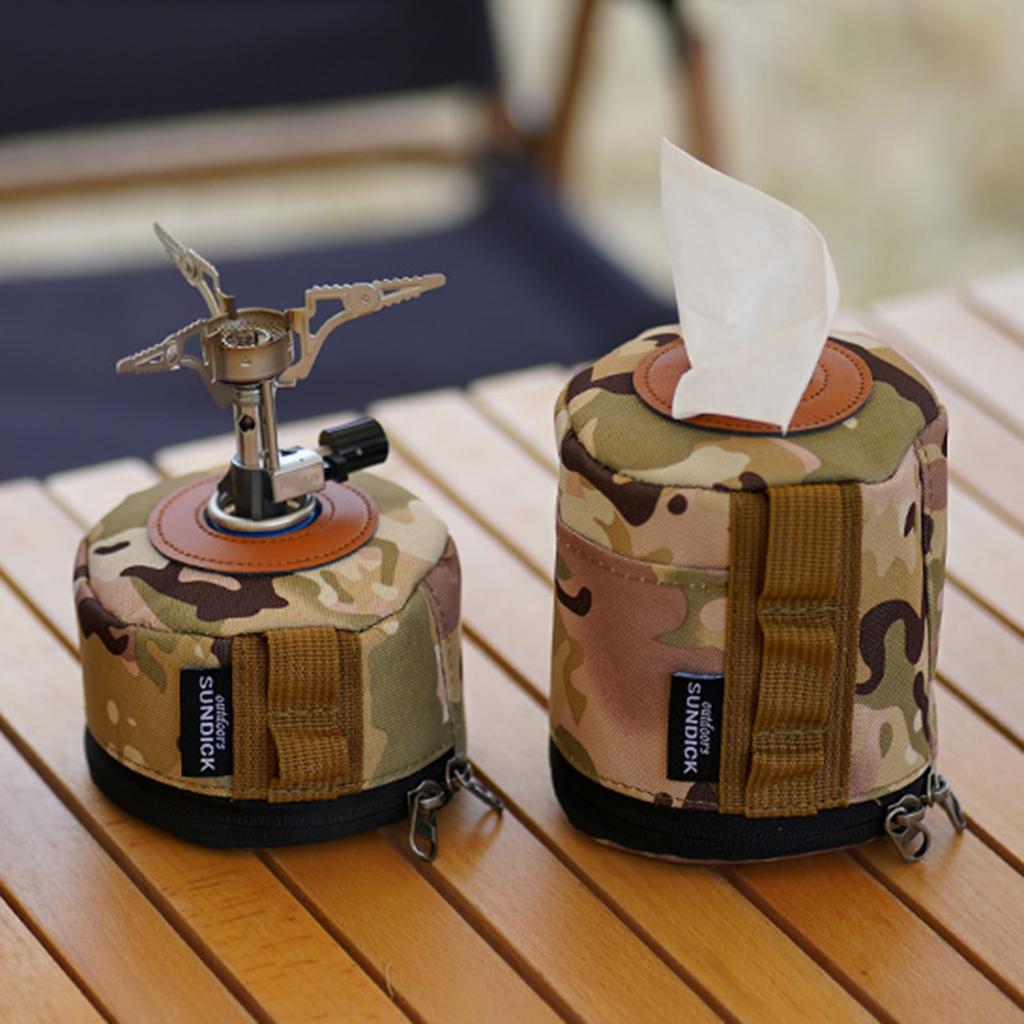 Fuel Tank Cover Portable Gas Tank Box Gas Tank Storage Bag Camping Gas Canister Camping Lamp Bag for Camping Hiking