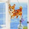 Small Animal Acrylic Sun Catchers Flat Pendant, Home Outdoor Garden Courtyard Hanging Decoration Ornaments