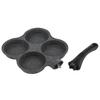 NonStick Aluminum 4Hole Pancake Omelet Eggs Pan Frying Pot Breakfast Maker Kitchen Utensil