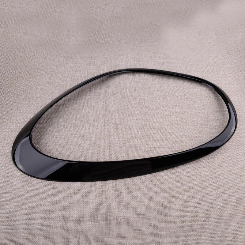51139801573 Car Left Headlight Cover Ring Trim Bezel Fit for MINI Cooper R60 Countryman 2011-2016 Glossy Black