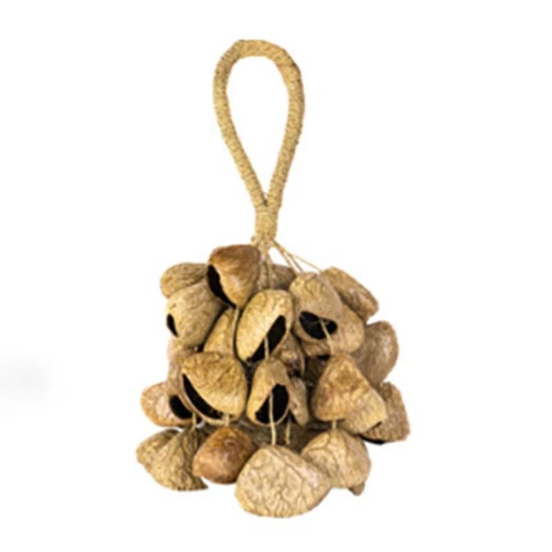 Fruit Shell Bells Outdoor Wind Chimes Hand Cranked String Bell Sound Healing Wind Chime Meditation Yoga Musical Instruments