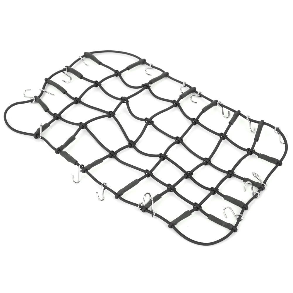 Elastic Luggage Roof Rack Net Stretchable Simulation Accessory for 1 8 1 10 RC CrawlerBlack