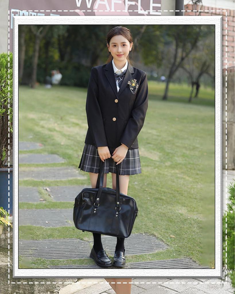 JIURUN Uniforme Regular Militar Mori Girl Lolita Saia Plissada e Gótico Plus Conjunto Fofo, Blazer, Uniforme, Blusa, Vestido, Roupas para Cross-Dressing,