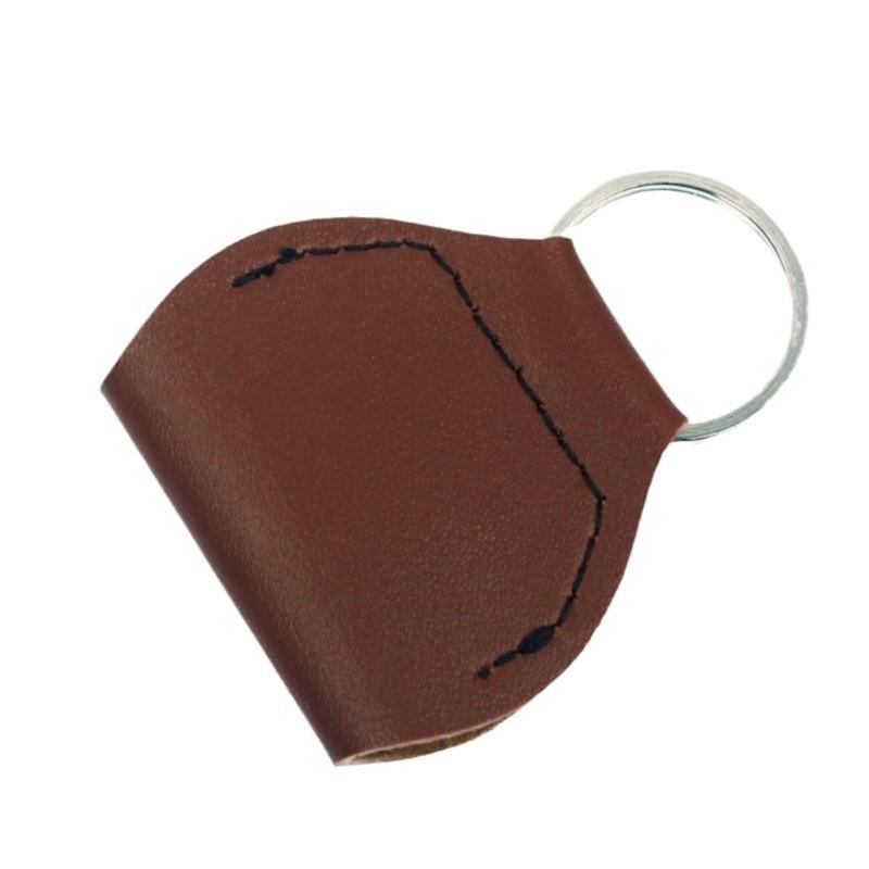 Light Weight Guitar Pick Holder Portable Picks Storage Bag PU Leather Guitar Picks Storage Pouch Keychain Enduring