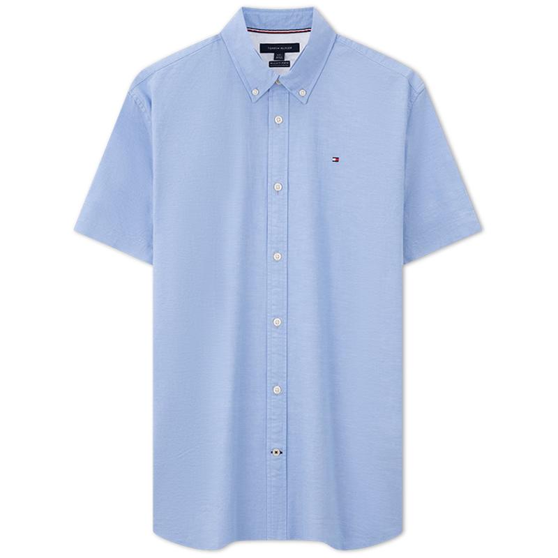 Tommy Hilfiger Men's Stretch Oxford Short-Sleeve Shirt