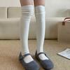 Socks Women'S Stockings Autumn And Winter Knee Socks White Calf Stacking Socks Korean Simple High Tube Socks Pure Cotton Women'S Socks