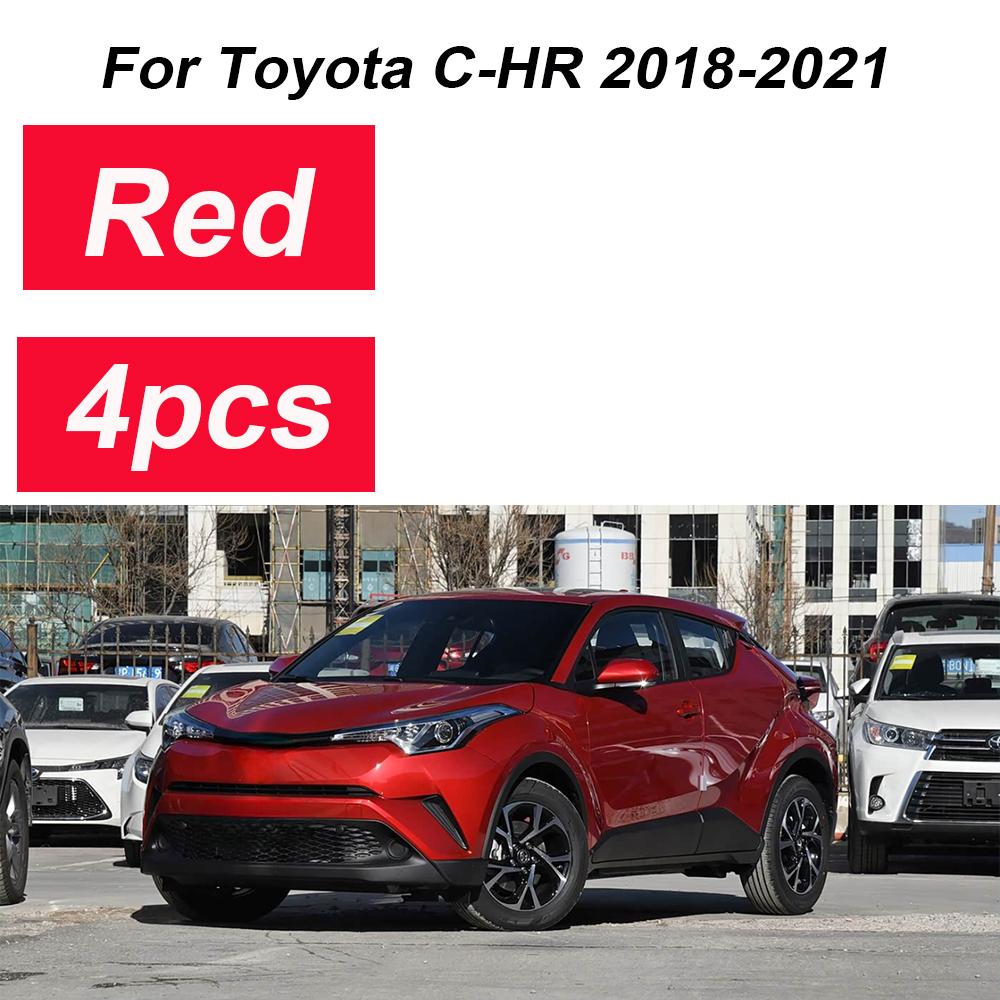 For Toyota C-HR 2018 Accessories IZOA 2018- 4PCS Front Muds Mudguard Splash Guards Rear Muds Fenders Wheels Car Accessories