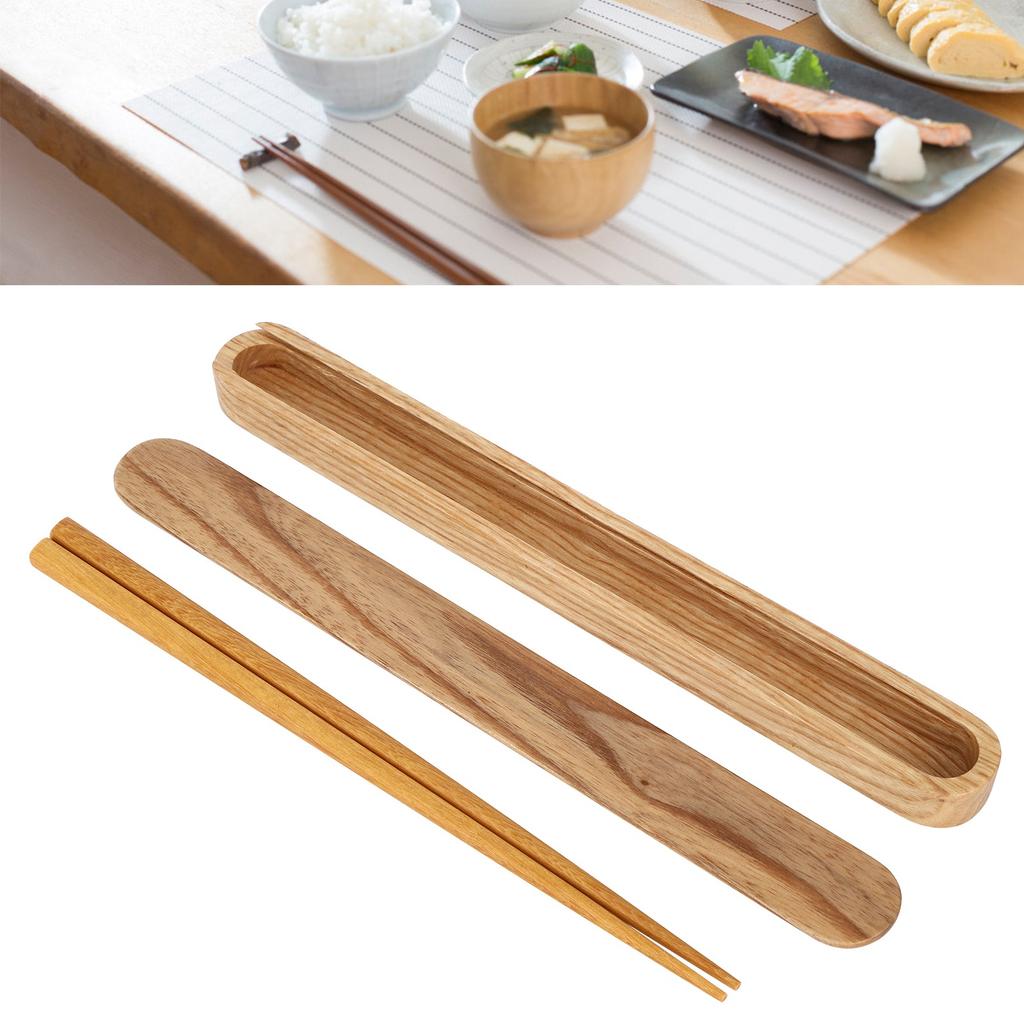 Wooden Chopsticks Portable Environmental Friendly Student Travelling Tableware Gift Set