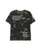 ODDSTUDIO Vintage Cracked Typography Regular Fit T-Shirt - Camo