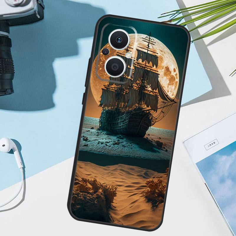 

Sailing Ship Pirate Ship Cover For OPPO Reno 14 F 12 11 10 13 Pro 11F 12F 13F 7 8 Lite OPPO Find X8 X6 X5 X9 Pro Case OPPO Reno8 Pro