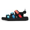 Anta Sandales de Plage Décontractées à Bloc de Couleurs Velcro Sandales pour Hommes Noir Rouge Bleu 91926971-4