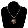 Metatron Pendant Archangel King Solomon Signet Necklace Stainless Steel Hollow Chain Jewelry Men Women Amulet Gift