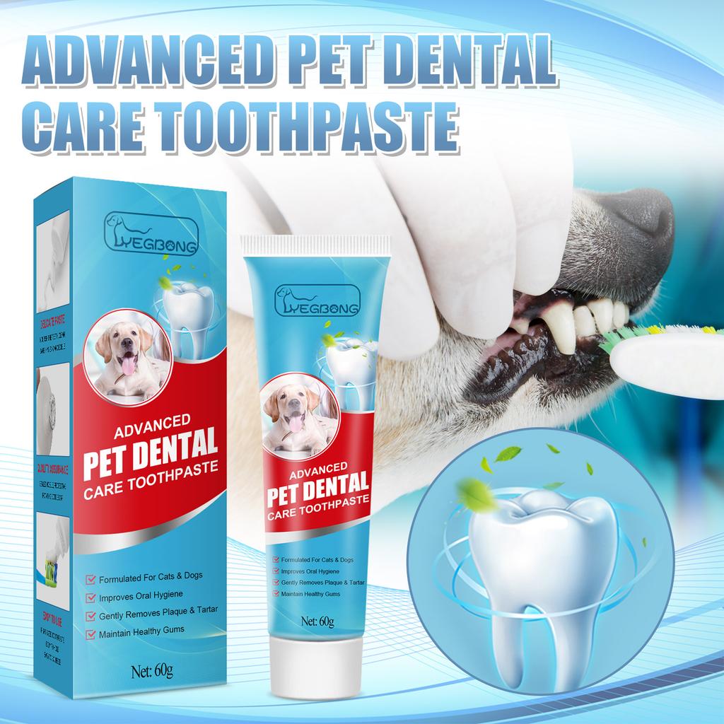 Pet Toothpaste Fresh Breath, Bad Breath, Dental Plaque Cleaning, Oral Care for Dogs and Cats, Edible Toothpaste