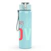 1PC Love Fingers Color Letter 750ml Color Plastic Sports Water Bottle Leakproof Flip Straw Lid Suitable for Sports Office Home Use