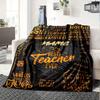 Best Teacher Ever Home Blankets Comfortable Soft Lightweight Multiseasonal Blanket For Picnics Sofas Offices Beds Living Rooms Perfect Gift For