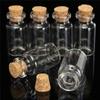 Newest Smooth Transparent Mini Messages Jar Glass Craft Containers Mini Cork Stopper Glass Bottle