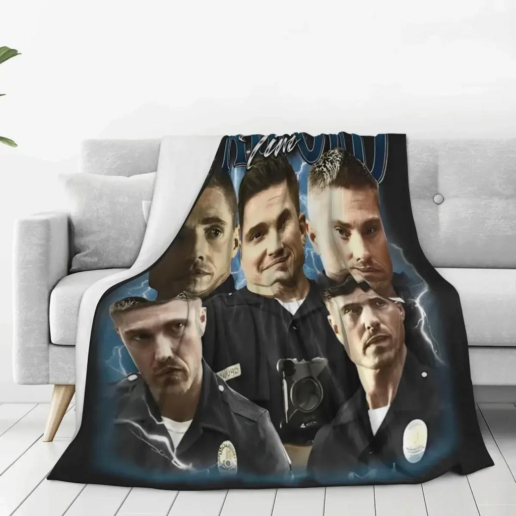 Super Warm Blanket Airplane Travel Tim Bradford Throw Blanket TV Series Flannel Bedspread For Outdoor Comfortable Sofa Bed Cover