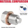 Oil Drain Plug (M16 X 1.5 MM) Stainless Steel Magnetic Oil Drain Plug with Ne