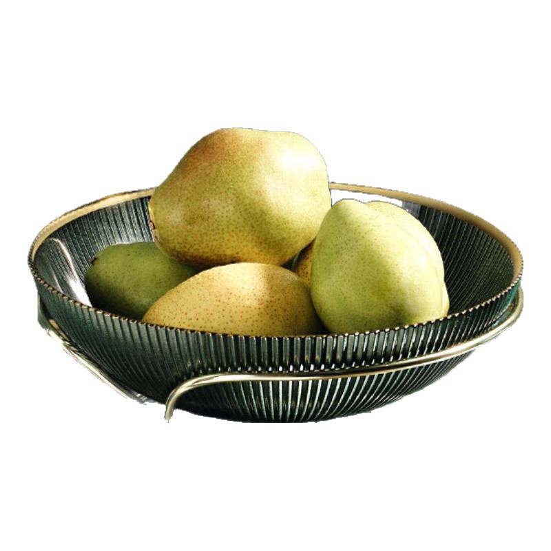 European Style Glass Fruit Bowl with Stand