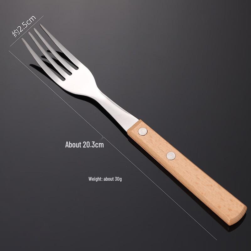 

Qianxing Beechwood Handle Stainless Steel Dinner Fork Set