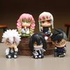 4-15pcs/set Demon Slayer Anime Figure Toy-Kimetsu No Yaiba Q Version Tanjiro Nidouzi Inosuke Zenizu PVD Figurine Model Doll Gift