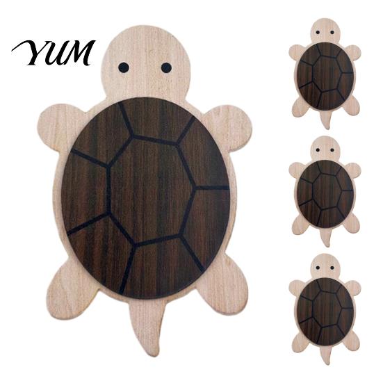 Butterfly And Turtle Shaped Coasters Turtle/Butterfly Wooden for Coffee Mugs Tea Cups, Heat Resistant Rustic Kitchen Table Decor Mats, Insulation Pad