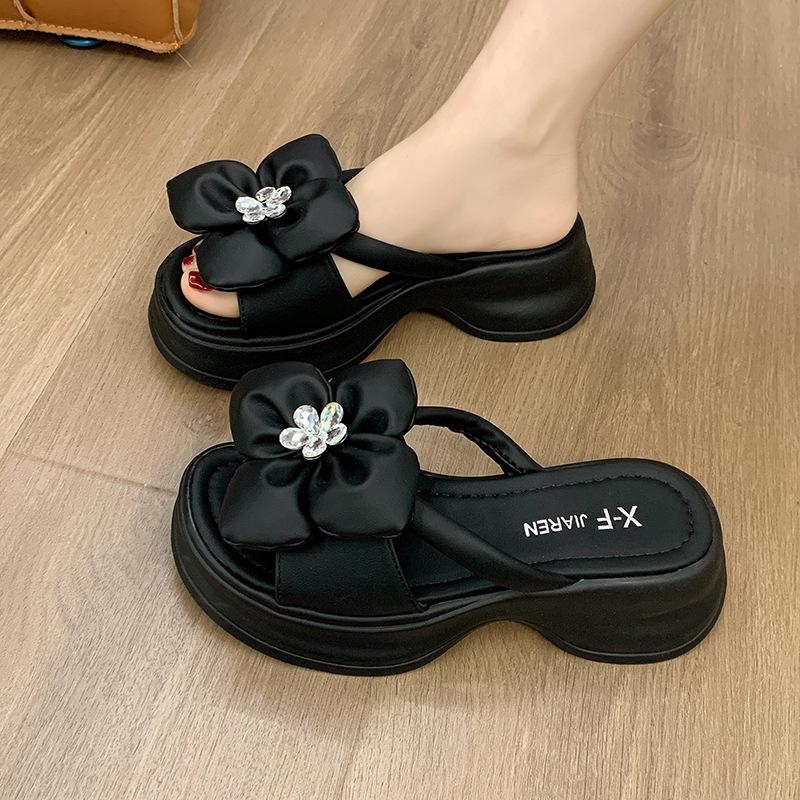 Сандалии на танкетке на толстой подошве для женской верхней одежды — фото 5