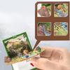 Llavero de Libro Pop-Up 3D Juguete de Dinosaurio Novedad Escena del Mundo de los Dinosaurios Llavero