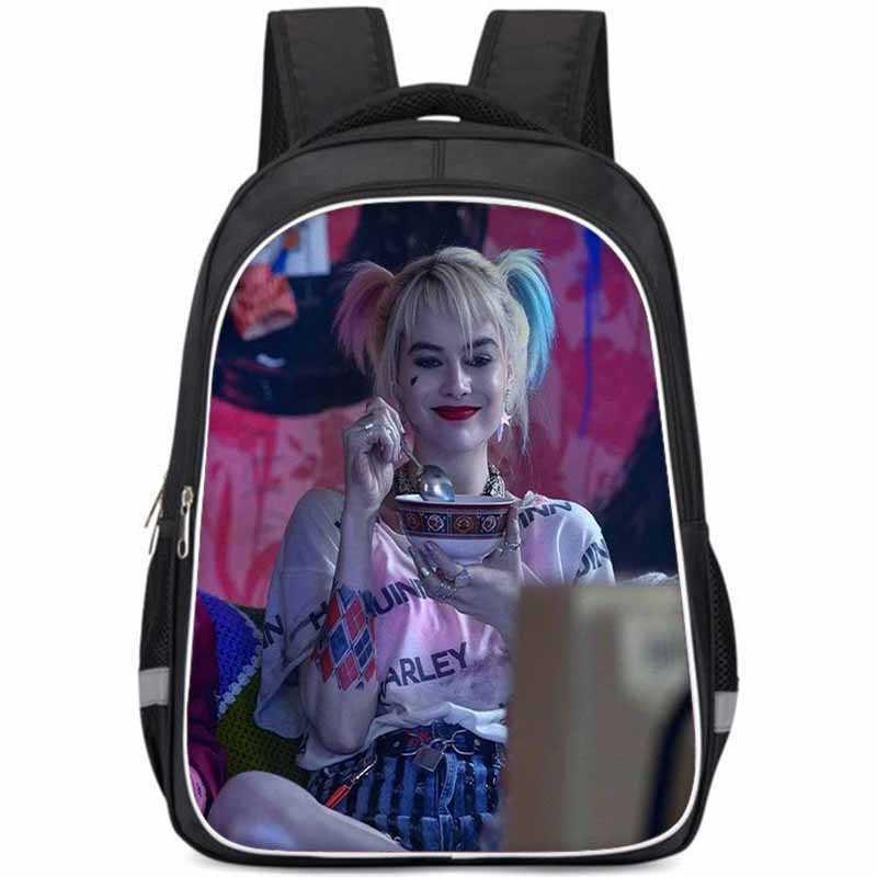 Harley Quinn Large Capacity Lightweight Oxford Fabric School Backpack For Kids
