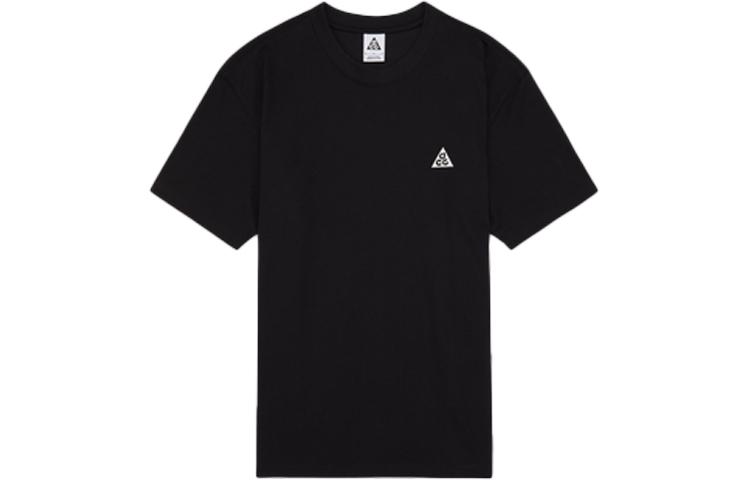 Nike ACG T Shirts Men s Black Crew Neck Moderate Straight Fit DJ3643-010 S