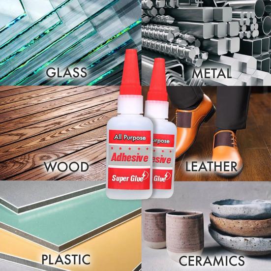 20/50ml Hochleistungs-Soforttrocknender Superstarker Klebstoff Keramik-Reparaturkleber