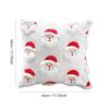 Cute 45×45cm Christmas Throw Pillow Cover 3D Embroidery Santa Claus Pillowcase Removable Soft Pillow Cover Home Decoration
