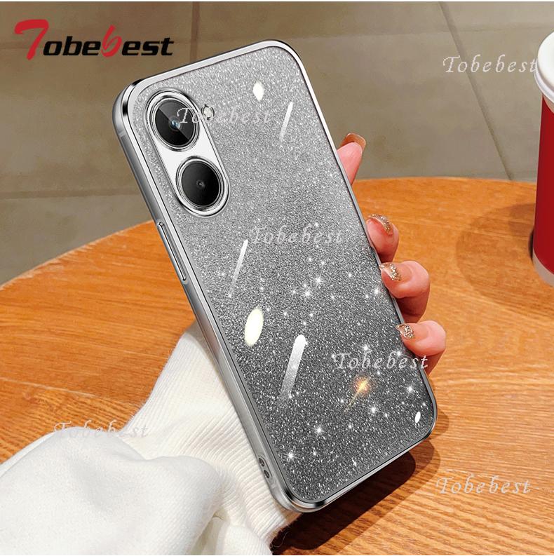 Pentru OPPO Realme 10 11 12 13 14 Pro Plus Husă Silicon Moale Sclipici Strălucitor Acoperire Placată