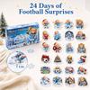 2D Acryl Weihnachten Fußball Thema, Transparente Sammlerfigur für Feiertagsdekoration