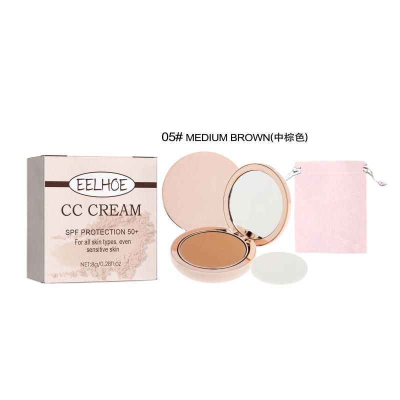 Eelhoe Powder Compact Lightweight Breathable Natural Concealment Set And Touch-Up Powder Compact For Skin Protection 2