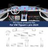 For Volkswagen Tiguan L Pro VW 2024 2025 TPU Protective Film Clear Interior Center Console Gear Panel Anti-scratch Accessories