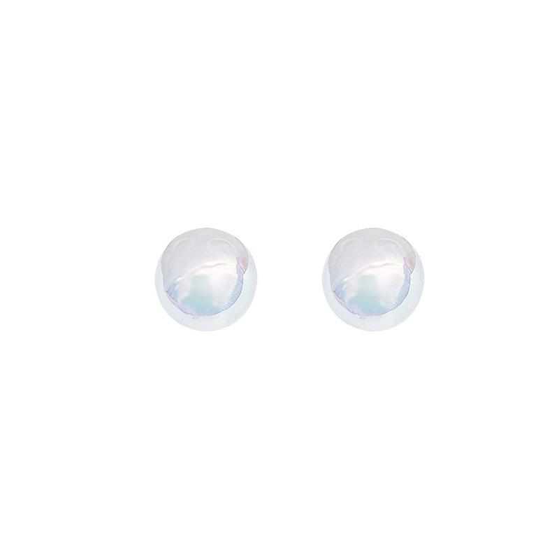 Sterling Silver S Home Aurora Australia White Pearl Stud Earrings Women'S Autumn And Winter New Explosion Premium Temperament Earrings Earrings