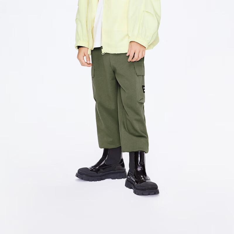 Little MO&Co. Boys  Tapered Casual Cargo Pants 120
