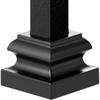 Aluminum Alloy Baluster Shoes Stair Flat Shoe with Screw Holes for 1/2 Inch Square Scroll Basket Twist Knuckle Staircase Balusters Metal Spindle