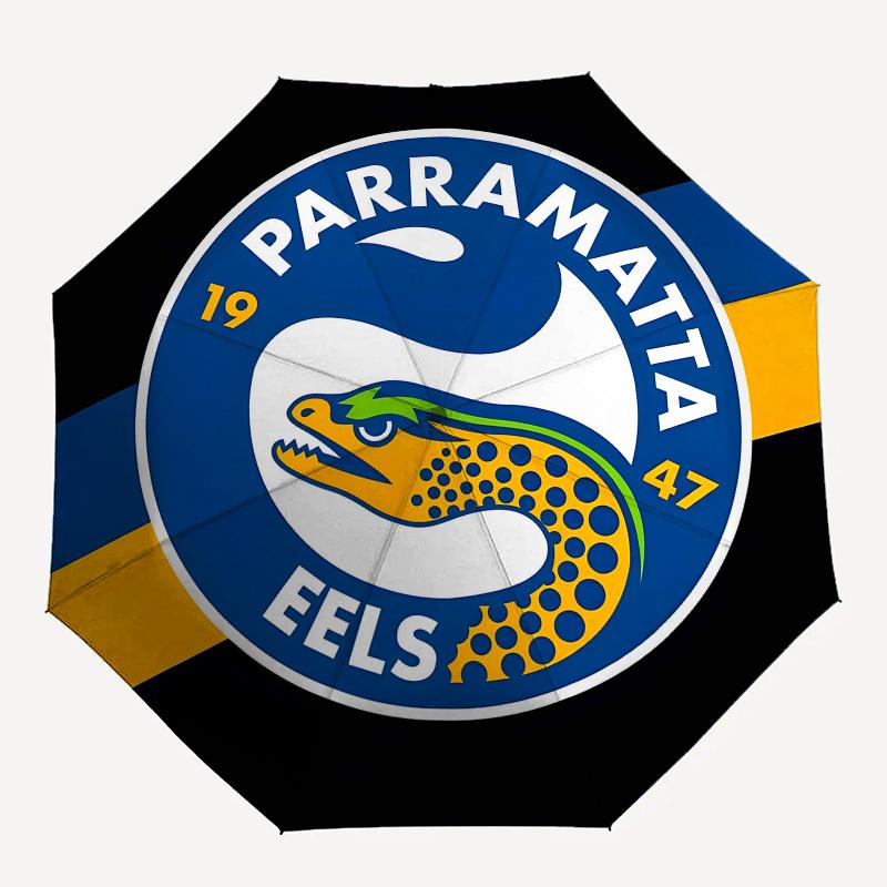 Parramatta Eels, Logo- Automatic Opening and Closing, 8-rib Structure Portable Umbrella, Suitable for Men and Women in All Seasons - Perfect
