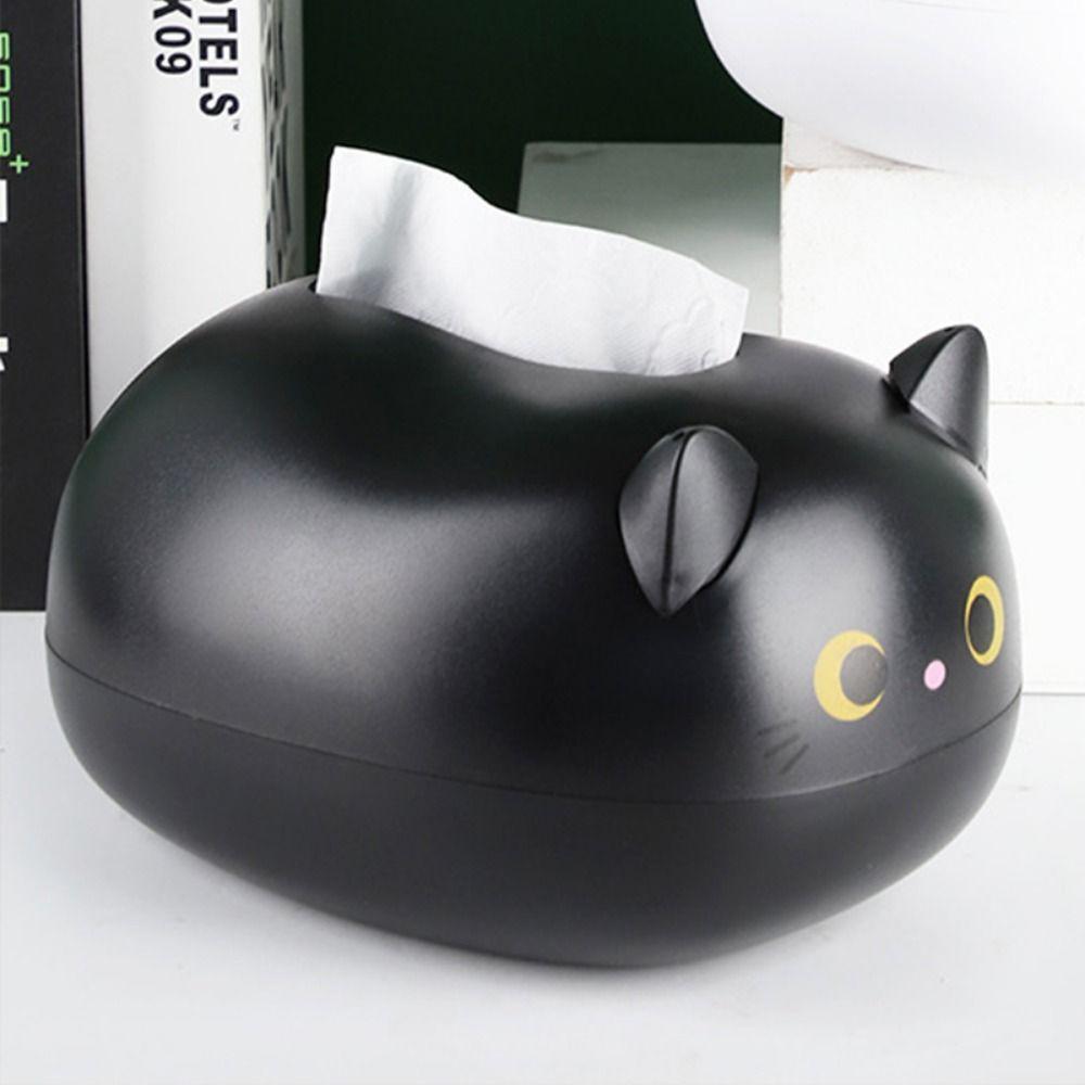 Cartoon Cartoon Paper Box Handicraft Napkin Storage Box Simple Cat Tissue Box  Kitchen