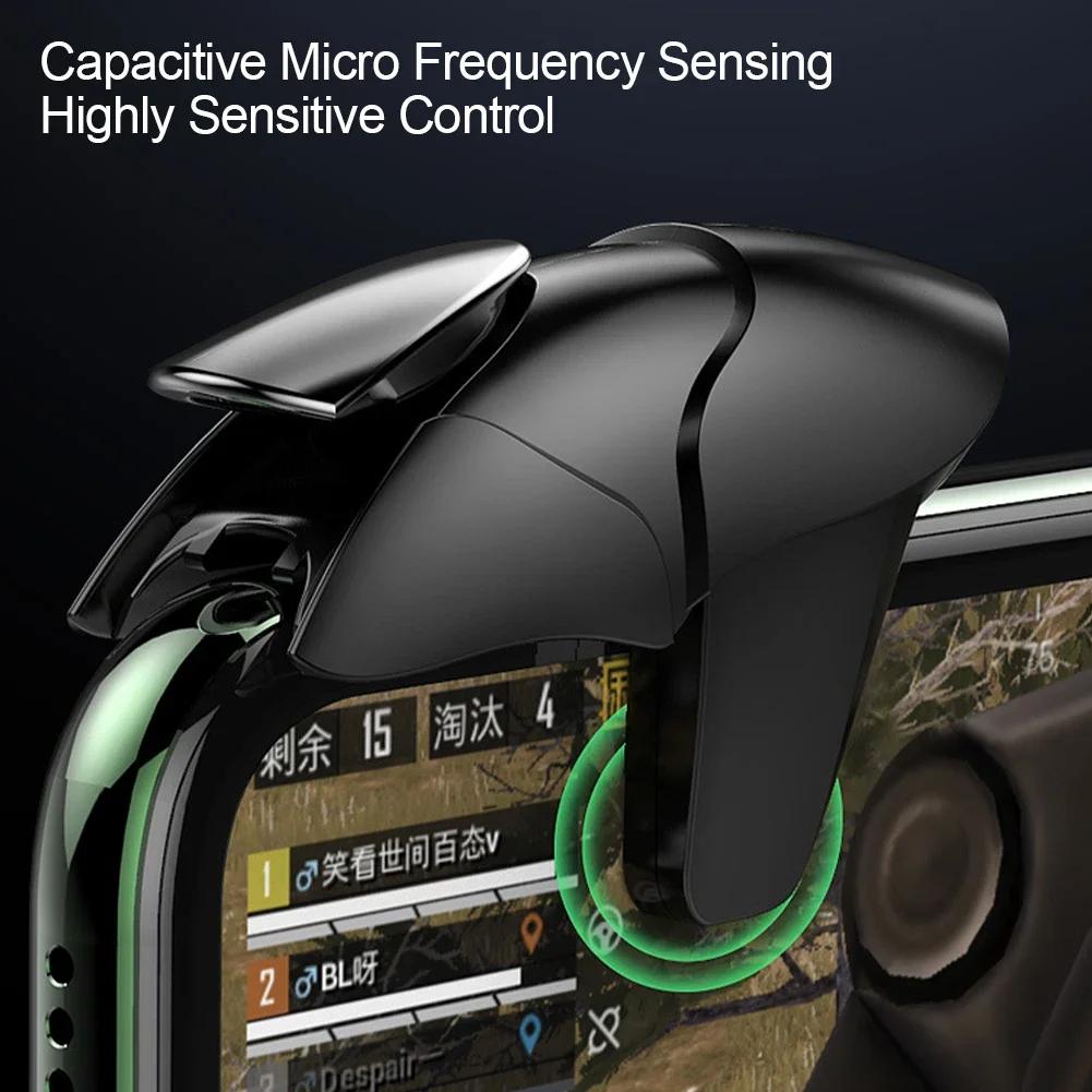 Mobile Phone Game Trigger Fire Button Handle Shooter Gamepad Joystick for PUBG Shoot Aim Key L1R1 Controller for IOS Android
