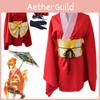 Exquisites Gintama Kagura Kimono Anzug Cosplay Kostüm Outfit für Anime-Liebhaber
