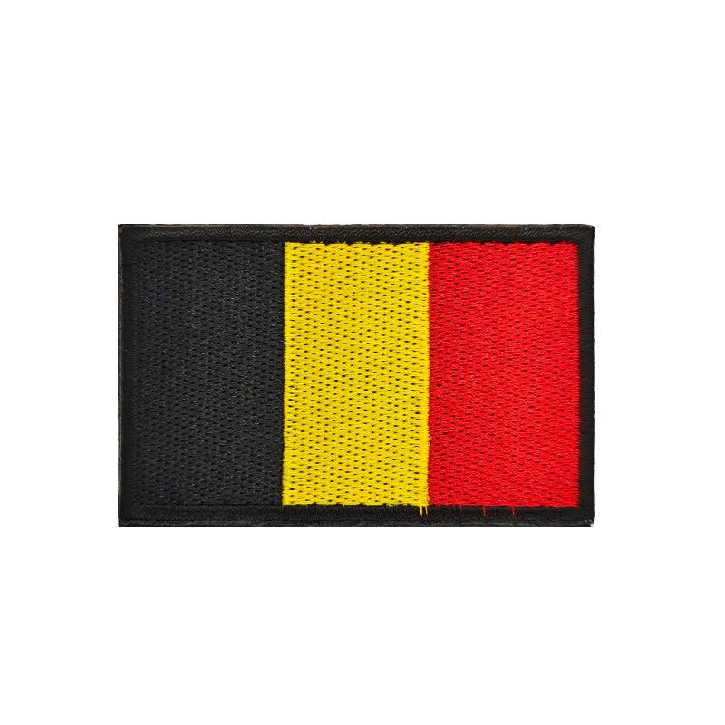 European Flags Embroidered Patches for Bags & Hats - Morale Badges with Hook, Loop & Iron-On Backing